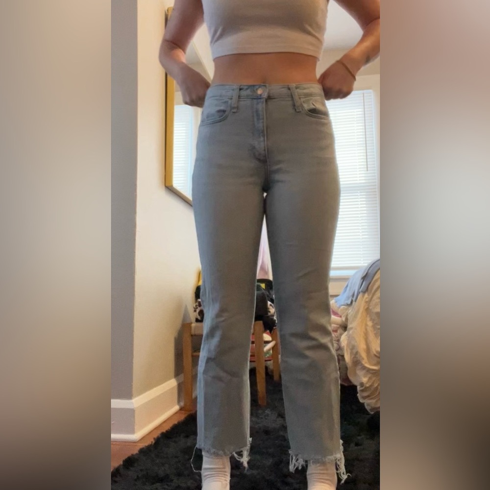 Ankle Bootcut Light Wash Jeans